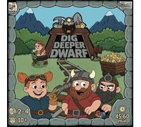 Dig Deeper Dwarf - Jeu de société tactique pour 2 à 4 joueurs - Construction stratégique de deck et sabotage - Jeu de société pour adultes et famille - Temps de jeu de 45 à 60 minutes - Allemand