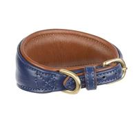 Digby & Fox - Collier pour chien lévrier (XS - Neckline: 21 cm-24 cm) (Bleu marine)