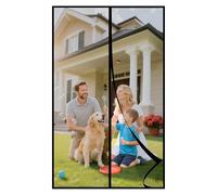 DIGDRAM Porte moustiquaire magnétique améliorée en maille PET plus résistante que la fibre de verre et les nanofibres, pour porte coulissante, porte de terrasse, convient aux portes de 81,3 x 203,2 cm