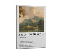 DIGERTECH MJIFEIJe Te Laisserai Des Mots par Patrick Watson - Art mural vintage - Couverture décorative pour chambre à coucher - 20 x 30 cm - Style cadre