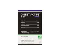 DigestActifs Bio - Complement Alimentaire Digestion Difficile Et Ballonnements - Artichaut, Huile Essentielle Menthe Poivrée, Boldo, Fenouil - Aragan - 30 Gélules