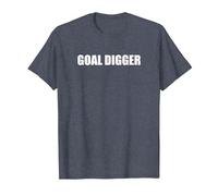 Digger de But T-Shirt, Homme, Bleu Chiné, M
