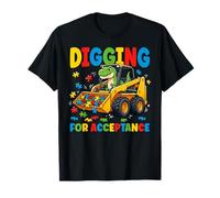 Digging for Acceptance Construction Autism Awareness T-Shirt