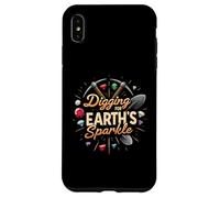 Digging for Earth's Sparkle Gemstone Miner Design Coque pour iPhone XS Max