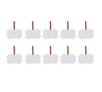 Diggtor Lot de 10 espaces vides de Noël, une sublimation, des ornements en aluminium vide pour le jour de Noël DIY H
