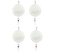 Diggtor Lot de 4 tourniquets à sublimation avec 4 queues en spirale, tournantes à l'extérieur pour cadeau dans le jardin