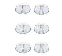 Diggtor Lot de 6 broches de fleurs en plastique de 2,75 pouces pour arrangements avec 3 mini ventouses transparentes