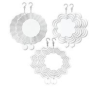 Diggtor Lot de 6 tours une sublimation une forme de fleur d'une forme de décoration de jardin sur les deux côtés