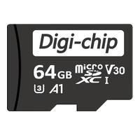 Digi-Chip Carte mémoire Micro SD 64 Go pour tablettes Samsung Tab A9, A9+, Tab S9 FE Classe 10 UHS-1 MicroSD