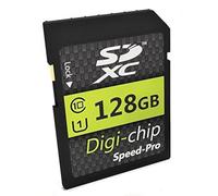 Digi Chip - Carte mémoire SDHC classe 10 - Avec 128 Go - Pour appareils photos numériques Panasonic Lumix DMC-FZ1000, DMC-FZ72, DMC-TZ80, DMC-FZ330, DMC-FZ200 et DMC-TZ100