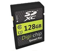 Digi Chip Carte mémoire SDXC Classe 10 pour Canon EOS 250D, Canon EOS 5D Mark IV, Canon EOS 6D Mark II, Canon EOS 850D 128 Go