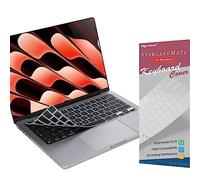 Digi-Tatoo Film de Protection Clavier Compatible avec MacBook Air 13/15 Pro 14/16 2025~2021 (A3434 A3240 A3241 A3112 A3401 A3185 A3403 A3186 A3113 A3114 A2992 A2918 A2991 A2780 A2681),Silicone,AZERTY