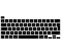 Digi-Tatoo Film de Protection du Clavier，Compatible avec Le Clavier 2022 New MacBook M2 Chip Pro 13 and 2020/2019 MacBook Pro 13 inch A2338 A2289 A2251, AZERTY French Layout,Silicone Noir