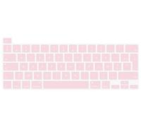 Digi-Tatoo Film de Protection du Clavier，Compatible avec Le Clavier 2022 New MacBook M2 Chip Pro 13 and 2020/2019 MacBook Pro 13 inch A2338 A2289 A2251, AZERTY French Layout,Silicone Couleur Rose