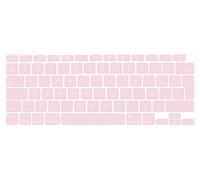 Digi-Tatoo Film de Protection du Clavier，Compatible avec Le Clavier MacBook Air 13 Pouces avec M1 Chip (A2337) en 2021/MacBook Air 13 Pouces en 2020(A2179), AZERTY French Layout,Silicone Couleur Rose