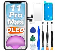 DIGI4U AMOLED Écran de rechange pour iPhone 11 Pro Max, écran LCD FHD COF de 6,5" pour iPhone 11 Pro Max, avec kit d'outils de réparation pour iPhone