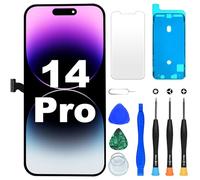 DIGI4U Écran LCD de rechange pour iPhone 14 Pro, 6,1" [Truetone] [3D Touch] [Petite encoche] Écran numériseur Assemblée avec outils de réparation pour iPhone 14 Pro LCD