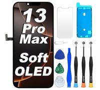 DIGI4U Écran OLED de rechange souple pour iPhone 13 Pro Max 120 Hz, écran COP de 6,7" non LCD, fenêtre 1:1, résolution et épaisseur, contrôle de température, avec kit de réparation pour écran de