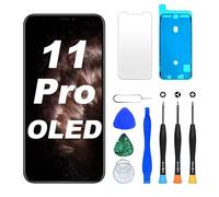 Digi4U Ecran pour iPhone 11 Pro Full HD OLED, Compatible Face ID Écran Retina 3D Touch True Tone avec Assemblage Display Digitizer, Kit d’Outils de Réparation et Adhésif Étanche