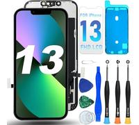 DIGI4U Écran pour iPhone 13 LCD, 6.1 Pouces Display Full HD, 3D Touch True Tone Face ID Écran de Remplacement pour iPhone 13, Kits de réparation (A2482, A2631, A2633, A2634, A2635)