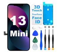 DIGI4U Écran pour iPhone 13 Mini LCD, 5,4 Pouces FHD True Tone Display Face ID Écran Tactile 3D de Remplacement pour iPhone 13 Mini avec kit de réparation