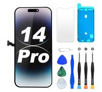 DIGI4U Écran pour iPhone 14 Pro LCD, 6,1" Full HD avec 3D Touch True Tone et Face ID, Kit Réparation Complet