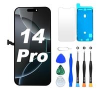 DIGI4U Écran pour iPhone 14 Pro LCD, 6,1 Pouces FHD True Tone, Compatible Face ID & 3D Touch, écran de Remplacement avec kit de réparation Complet