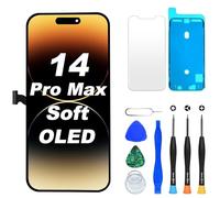 DIGI4U Écran pour iPhone 14 Pro Max Soft OLED, 6.7 Pouces 120Hz FHD COP True Tone Écran de Remplacement avec kit de réparation