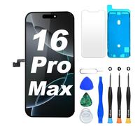 DIGI4U Écran pour iPhone 16 Pro Max LCD, 6,9 pouces FHD Écran avec True Tone, Face ID & 3D Touch, Écran de Remplacement avec Kit de Réparation pour iPhone 16 Pro Max