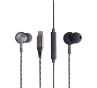 Digibuds Lightning Mifi E¿Couteurs Intra-Auriculaires - Ecouteurs Filaire Avec Connecteur Lightning Pour Apple Iphone Et Ipad, Casque Avec Ca¿Ble En Tissu Tresse¿ Et Micro, Graphit[ECO5241563]