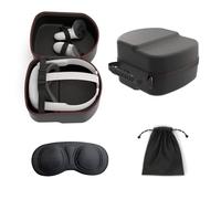Digicharge Étui de Transport Rigide Housse pour Meta Quest 3S / Meta Quest 3 / Quest 2 avec Sangle Standard, Étui de Voyage pour Casque Oculus Quest 2 VR et Contrôleurs avec Finition Diamant
