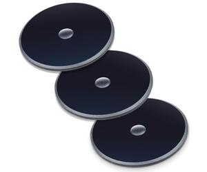 Digicharge Lot de 3 disques adhésifs de montage pour tableau de bord pour support de téléphone et GPS Garmin/TomTom | 80 mm de large et 8,3 cm de diamètre 3M VHB autocollant 3 pièces