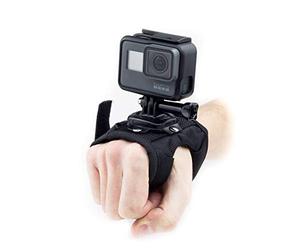 Digicharge Main Gant Fixation au Poignet, Compatible avec Caméra d'action GoPro Lit Hero Hero13 13 Max 2 Hero12 12 /DJI Osmo Action 5 4 Pro/ Insta360 One/Crosstour Campark Apeman Victure Go Action