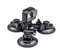Digicharge Pare-Brise Triple Ventouse Support de Fixation, Compatible avec Caméra d'action GoPro Lit Hero Hero13 13 Hero12 12 Max 2/DJI Osmo Action 5 4 Pro / Insta360 One/Akaso Apeman Go