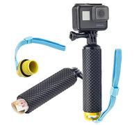 Digicharge Poignée Main Flottante pour caméra d'action GoPro Lit Hero Hero13 13 Hero12 12 Max 2/DJI Osmo Action 5 4 Pro / Insta360 One/Hero 11 Mini 10 9 8 Akaso Float, Stockage Interne étanche, Jaune