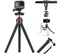 Digicharge Trépied Flexible pour GoPro Lit Hero, Hero13 13, Max 2 Hero12 12 DJI Osmo Action 5 Pro Trépied Pliable pour Caméra d'action, Rotation à 360°, Fixation Gorilla Mount, Support Vlogging