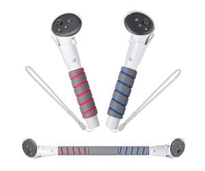 Digicharge VR Controller Extensions for Meta Quest 3S / 3S Xbox Edition/Quest 3 Sticks, 3 in 1 Grip Attachment Accessories, Beat Saber Grips, Gorilla Tag, Golf Club