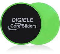 DIGIELE Disque de Glisse, Core Sliders Fitness Disques Glisseurs pour Tapis et Planchers de Bois Franc, Gliding Discs Équipement d'exercice pour Yoga, Pilates, Crossfit, Gym & Home Abdominale Workout