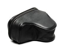 digiETUI Étui en Cuir pour Sony Alpha 6600/6700/7C/7CII/7CR avec 16-50 lentilles, Noir, étui