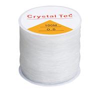 DIGIFLEX Bobine Fil élastique 100 m 0,5 mm Bijoux | Fil nylon élastique solide pour perles, cristaux et pâte à modeler créative