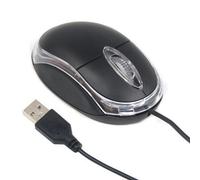 Digiflex Petite souris optique USB noire filaire à molette pour PC et ordinateur portable