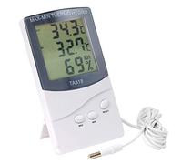 DIGIFLEX Thermomètre Hygromètre LCD - Intérieur Extérieur Précis