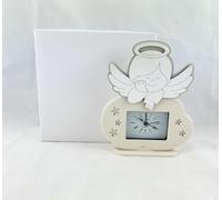 Digiglio Bomboniere Bonbonnière horloge ange bois crème et blanc avec boîte