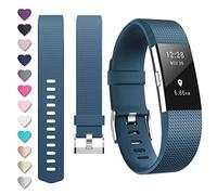 DigiHero Bracelet de Rechange pour Fitbit Charge 2, Bracelet de Sport réglable pour Femme/Homme, Taille S/L