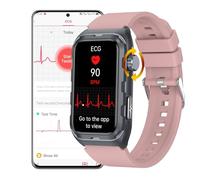 DigiKuber Montre Connectée ECG Homme Femme, 1,47" étanche Smartwatch avec Pression Artérielle, SpO2, Fréquence Cardiaque, Rappel de Message et d'appel pour Android iOS