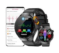 DigiKuber Montre Connectée ECG Pression Artérielle, SpO2, BMI, HRV | étanche AMOLED Smartwatch et Cadran Répondeur aux Appels avec Oxymètre PPG BP pour Android iOS