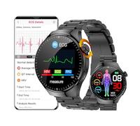 DigiKuber Montre Connectée ECG Pression Artérielle, SpO2, BMI, HRV | étanche AMOLED Smartwatch et Cadran Répondeur aux Appels avec Oxymètre PPG BP pour Android iOS