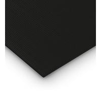 DIGIPLASTICS Plaque Polycarbonate Alvéolaire avec Protection UV 100 x 50 cm 2,5 mm Noir