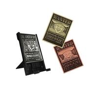 Digiplate One Piece Starter Pack - 3 plaques métalliques de collection et support de téléphone, Collectibles gaming interactifs avec support de carte interchangeable, Cadeaux gaming & accessoires