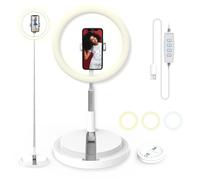 Digipower GO VIRAL - Invisilight anneau lumineux avec pied de sol et support pour smartphone